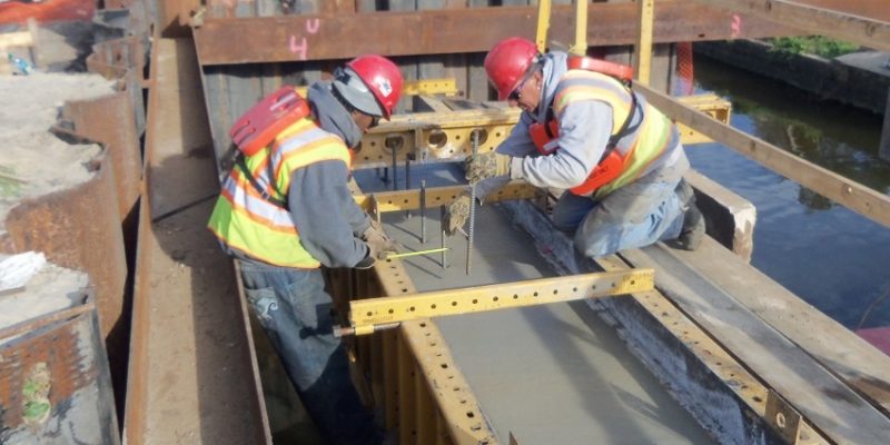 construction workers making stuff